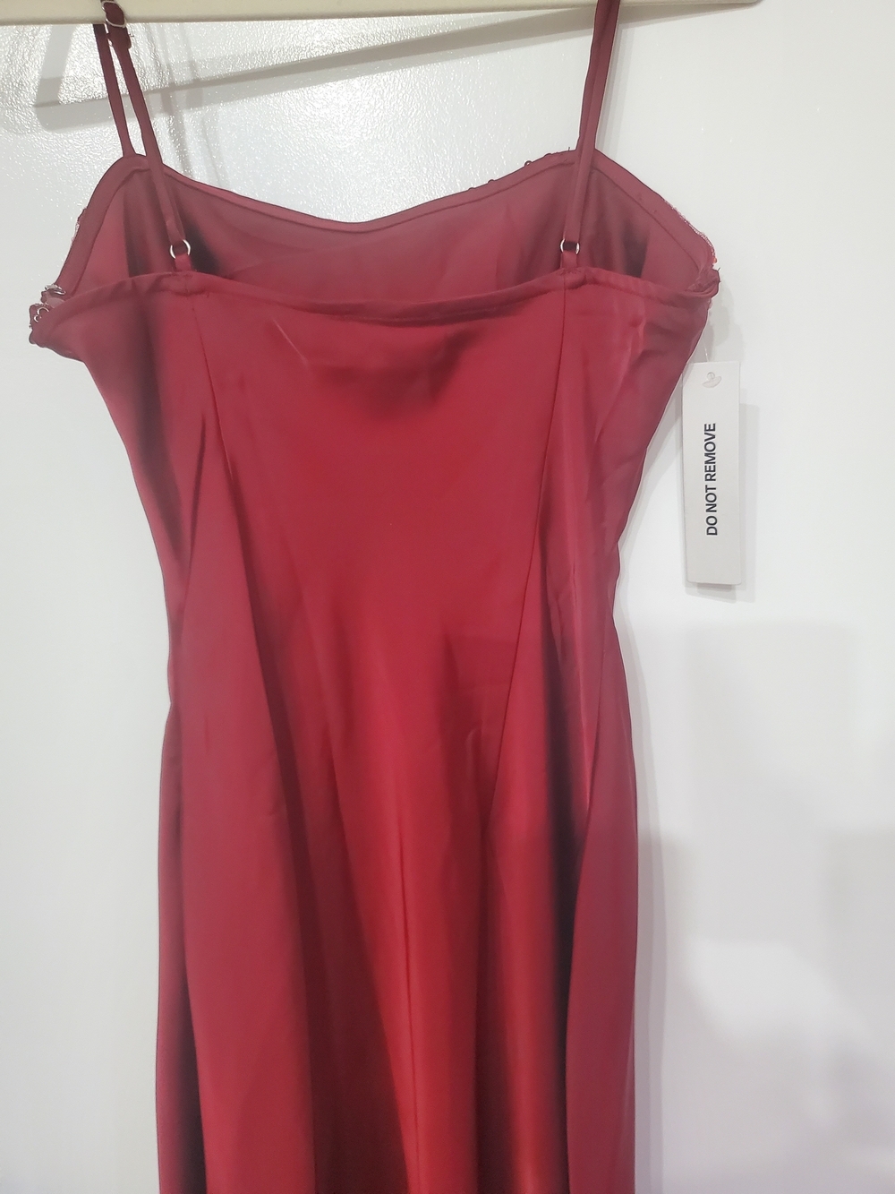 Princess Polly Engracia Sequin Burgundy Lace-Trim Slip Maxi Size 8 - Picture 8 of 10
